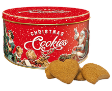 Afbeelding in Gallery-weergave laden, 44998 Vintage Christmas Koektrommel met Kaneelkoekjes