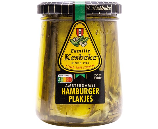 16723 Kesbeke Augurken Hamburger Plakjes