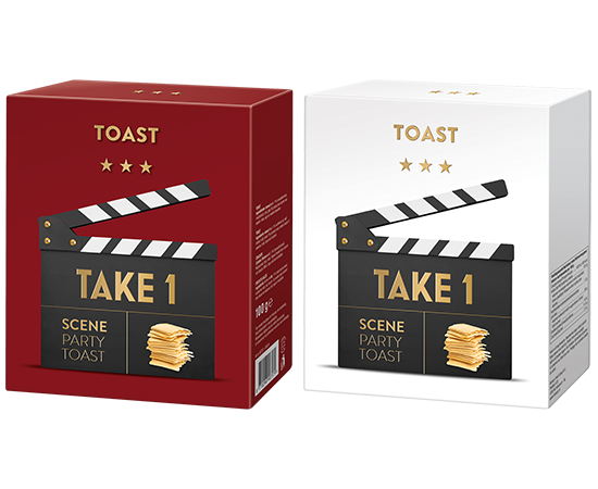 90727 Gold & Red Label Toast