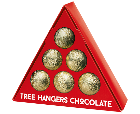 91865 Red Label Chocolade Kerstballen 6 stuks