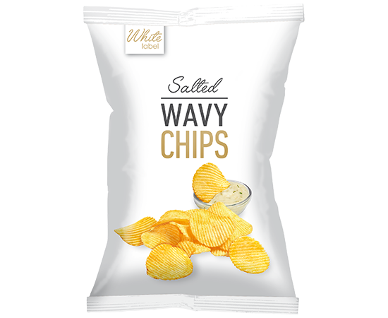 92732 White Label Ribbelchips Zout