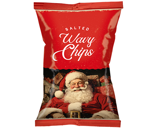 92738 Vintage Christmas Ribbelchips Zout XXL