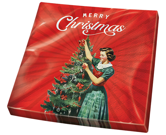 97912 Vintage Christmas Servetten