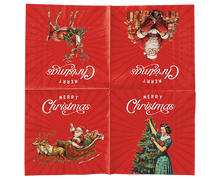 Afbeelding in Gallery-weergave laden, 97912 Vintage Christmas Servetten
