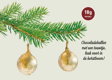 Afbeelding in Gallery-weergave laden, 91865 Red Label Chocolade Kerstballen 6 stuks
