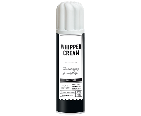 90458 Unbranded Whipped Cream